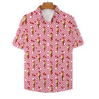 Cherry Ice Cream - Women's Short-Sleeve Button Up Shirt