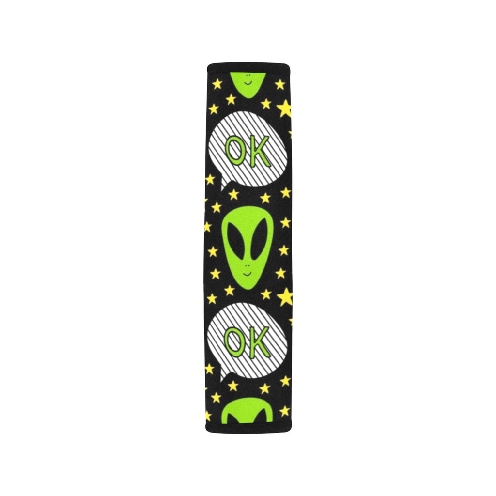 Alien OK - Car Seat Belt Cover 7''x10'' (Pack of 2) Car Seat Belt Cover 7x10 (Pack of 2) Printed Offshore