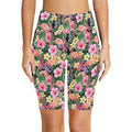 Flamingo Jungle Women's Bike Shorts With Side Pockets Women's Bike Shorts animal Printed Offshore