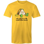 Sandwich, It's What's On The Inside That Counts - Mens T-Shirt Yellow Mens T-shirt Food Printed In Australia