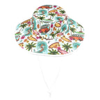 Surfing Safari Wide Brim Bucket Hat Wide Brim Bucket Hat Printed Offshore Surf