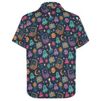 Space Arcade Women's Collared Pocketless Short Sleeve Shirt