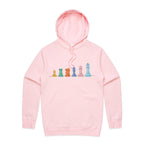 Chess - Mens Hoodie Pink Mens Hoodie Chess Games Printed In Australia