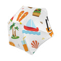 Beach Time Kids Safe Round Corner Umbrella One Size Kids Safe Round Corner Umbrella Printed Offshore Summer Surf