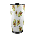 Avocado Characters - 20oz Mobile Tumbler with Lid (Black Lock) 20oz Travel Mug Food Printed Offshore
