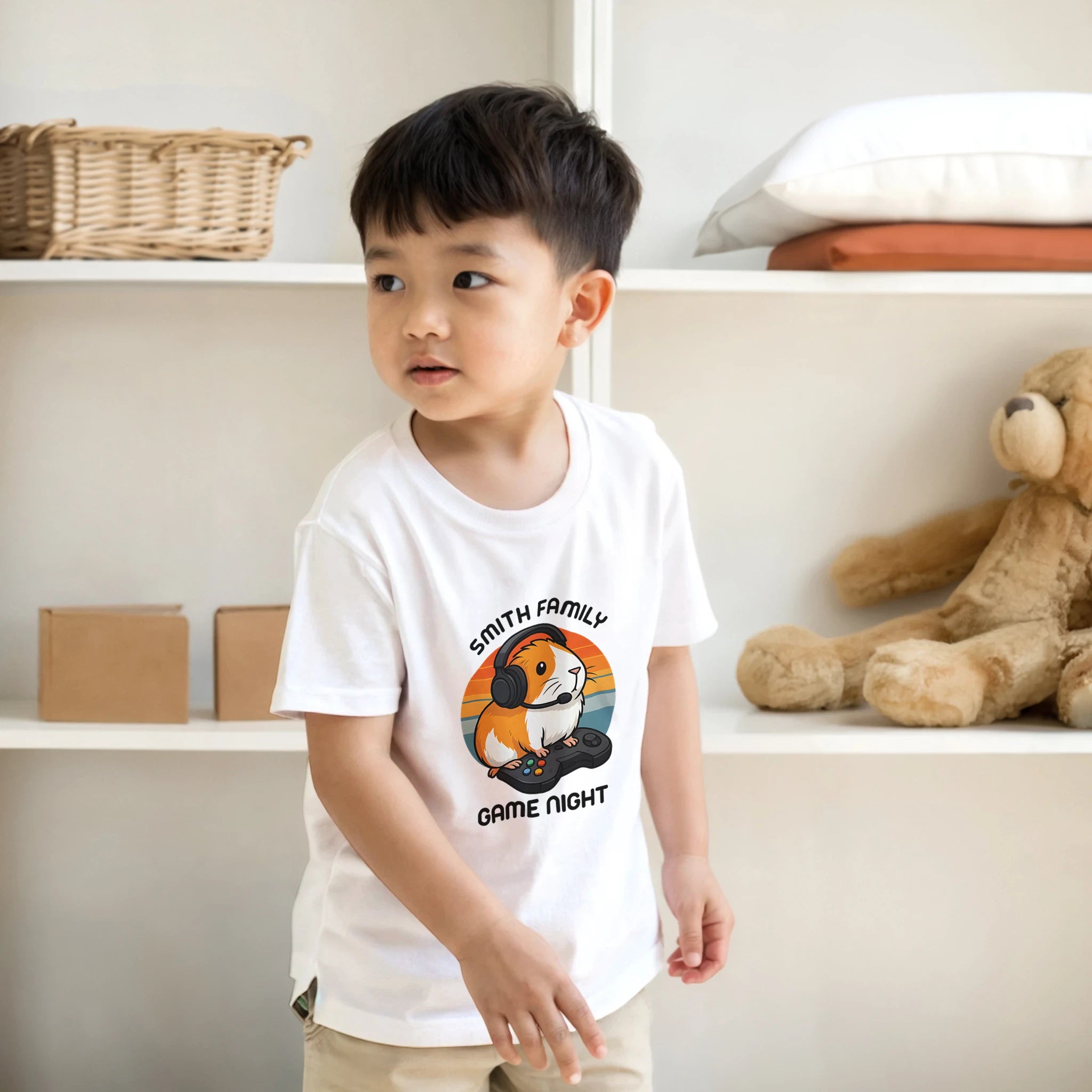 Family Game Night - Personalised Kids T-shirt Personalised Kids T-shirt