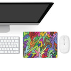 Bright Abstract Leather Mouse Pad Leather Mouse Pad Printed Offshore