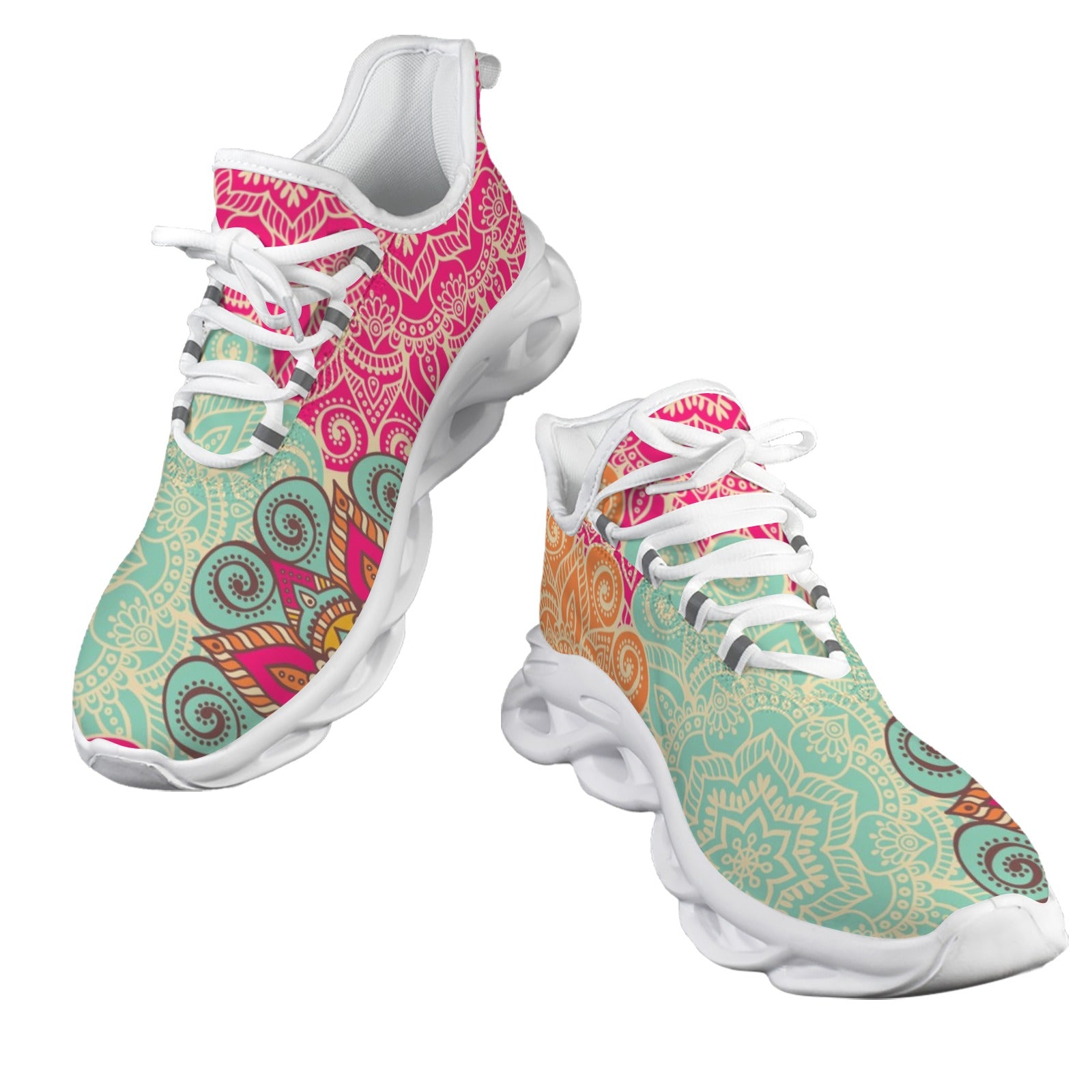 Colourful Mandala Women's Twisted Sole Sneakers