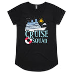 Cruise Squad Womens Cruise Scoop Neck T-Shirt Black Womens Cruise Scoop Neck T-shirt Cruise Printed In Australia