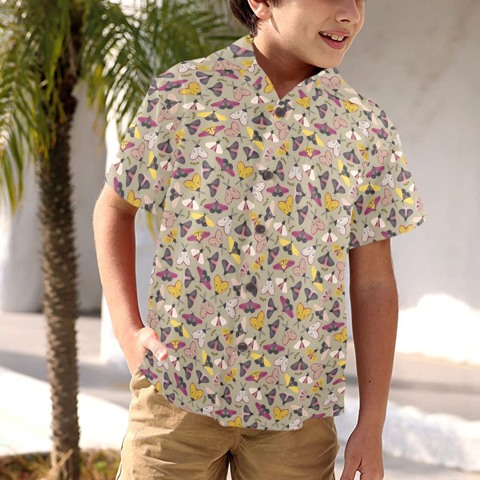 Pretty Moths Junior Kids Hawaiian Shirt