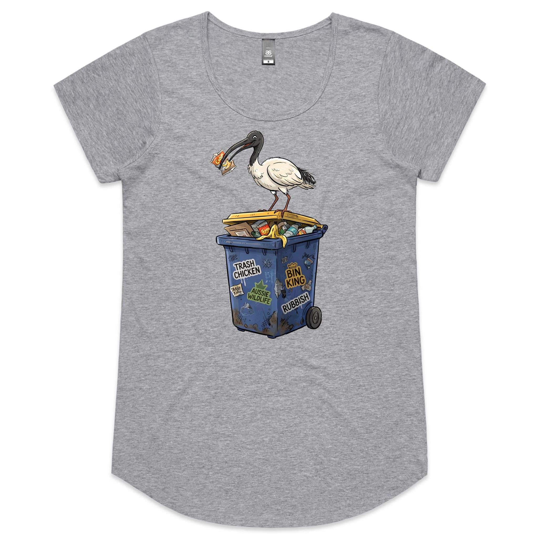 Bin Chicken Australian Ibis Women's AS Colour Scoop Neck T-Shirt