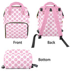 Pink Cat Doughnuts Multi-Function Backpack, Nappy / Diaper Bag Multi-function Backpack, Nappy / Diaper Bag Food Printed Offshore