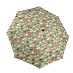 Mushroom Garden - Semi-Automatic Foldable Umbrella (Model U12) One Size Semi-Automatic Foldable Umbrella (U12)