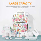 Australian Flowers - Multi-Function Backpack, Nappy / Diaper Bag