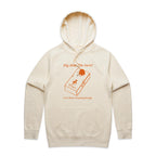 Guitar Pedal - Mens Hoodie Ecru Mens Hoodie Music Printed In Australia