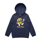 Fast Food - Kids Hoodie Midnight Blue Kids Hoodie Printed In Australia