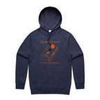 Guitar Pedal - Mens Hoodie Midnight Blue Mens Hoodie Music Printed In Australia