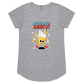 Sweet And Salty, Ice Cream And Fries Women's AS Colour Scoop Neck T-Shirt Grey Marle Womens Scoop Neck T-shirt Food Printed In Australia