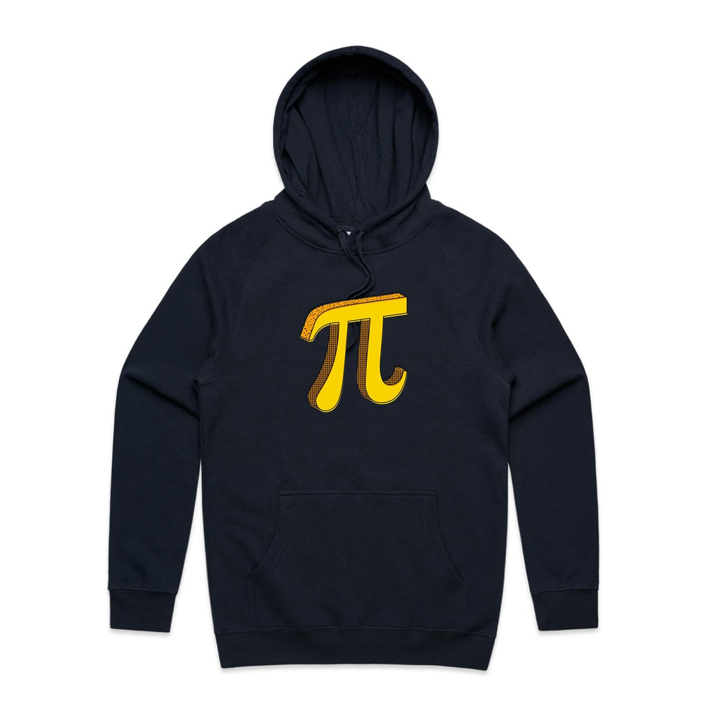Pi - Mens Hoodie Navy Mens Hoodie Maths Printed In Australia Science