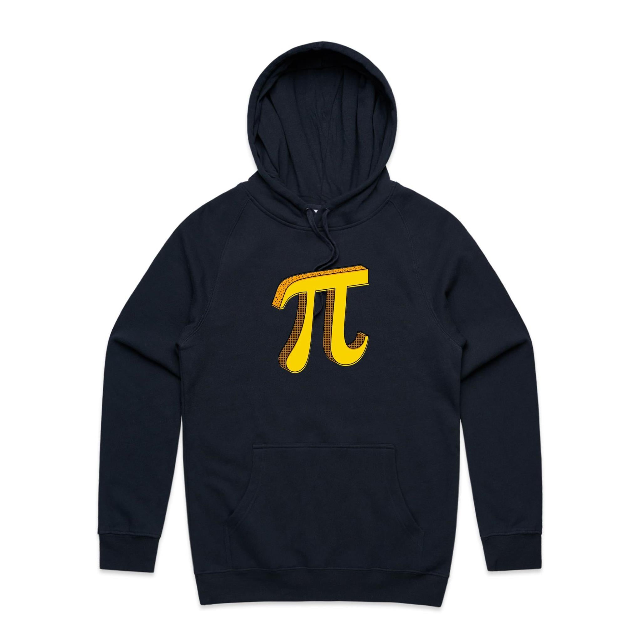 Pi - Mens Hoodie Navy Mens Hoodie Maths Printed In Australia Science
