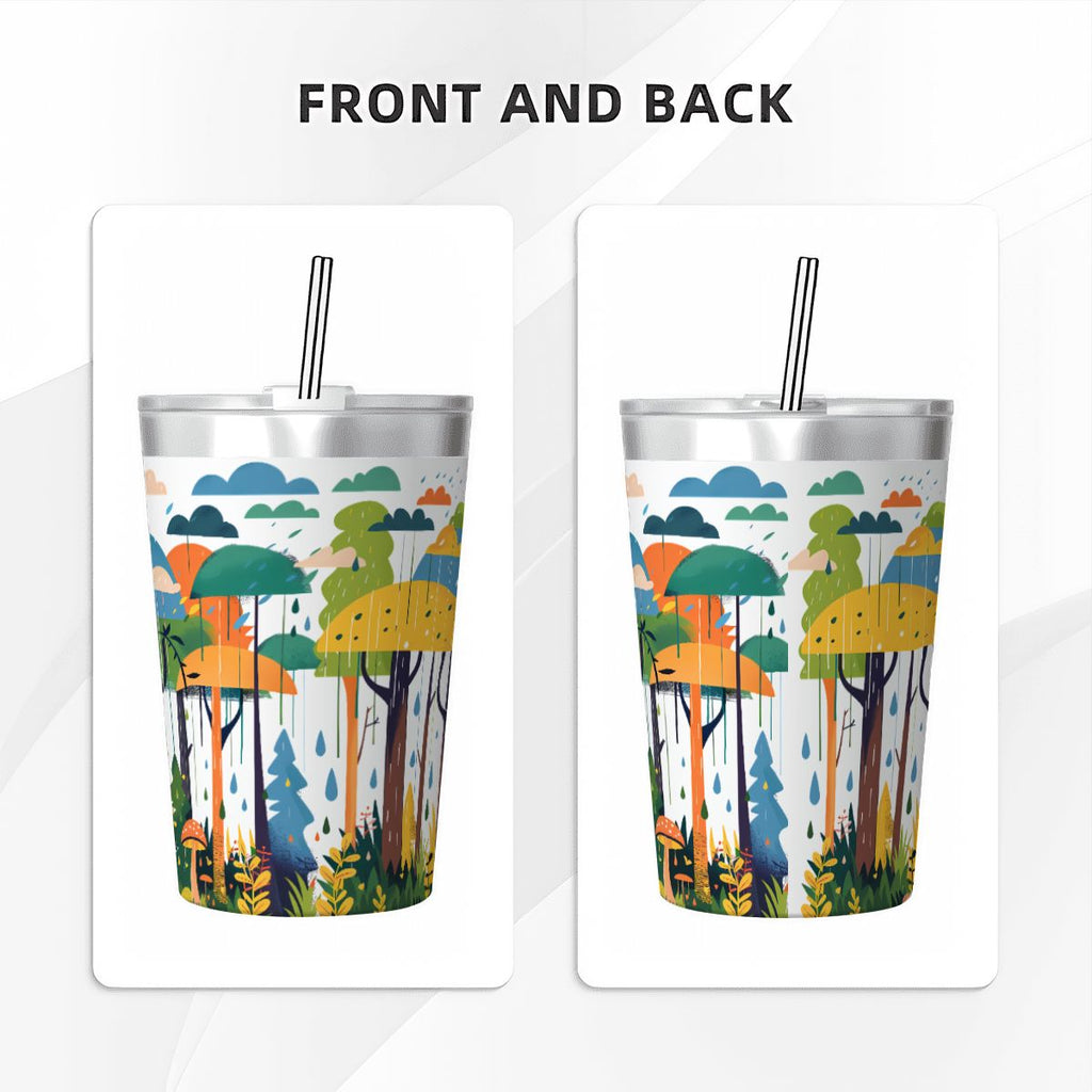 Colourful Rainforest Small Stainless Steel Travel Mug Cup 12oz/350ml