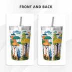 Colourful Rainforest Small Stainless Steel Travel Mug Cup 12oz/350ml