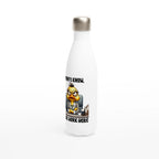 I Don't Know, I Just Work Here, Duck - White 17oz Stainless Steel Water Bottle White Water Bottle animal Globally Fulfilled
