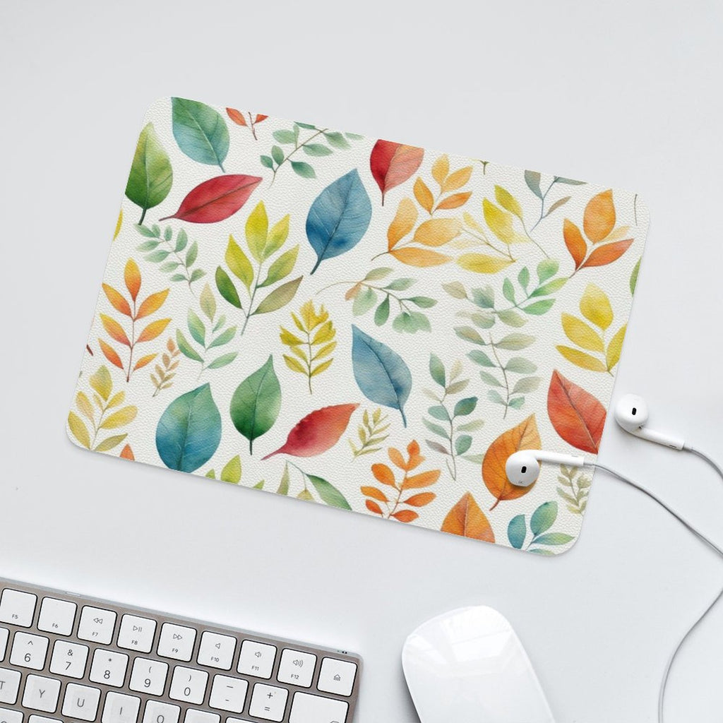 Autumn Leaves Leather Mouse Pad Leather Mouse Pad Plants Printed Offshore