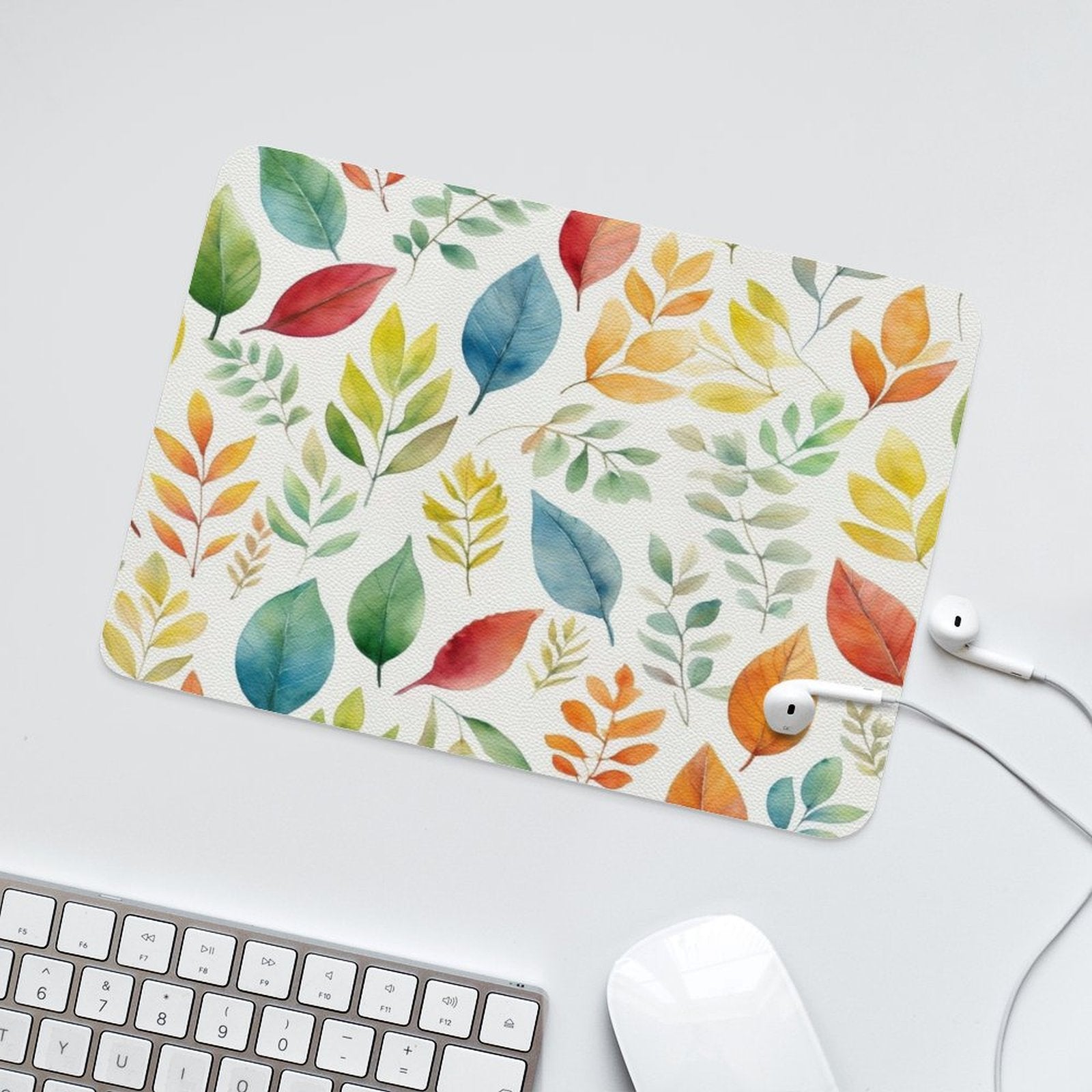 Autumn Leaves - Leather Mouse Pad Leather Mouse Pad Plants Printed Offshore