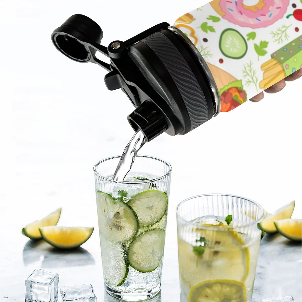 Food - Insulated Water Bottle with Dual-Use Lid (18oz) Insulated Water Bottle with Dual-Use Lid (18oz) Food Printed Offshore