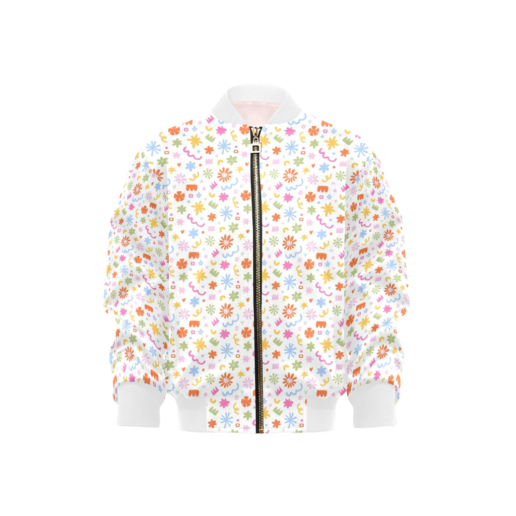 Abstract Colourful Shapes Kids Bomber Jacket XL Kids Bomber Jacket Printed Offshore