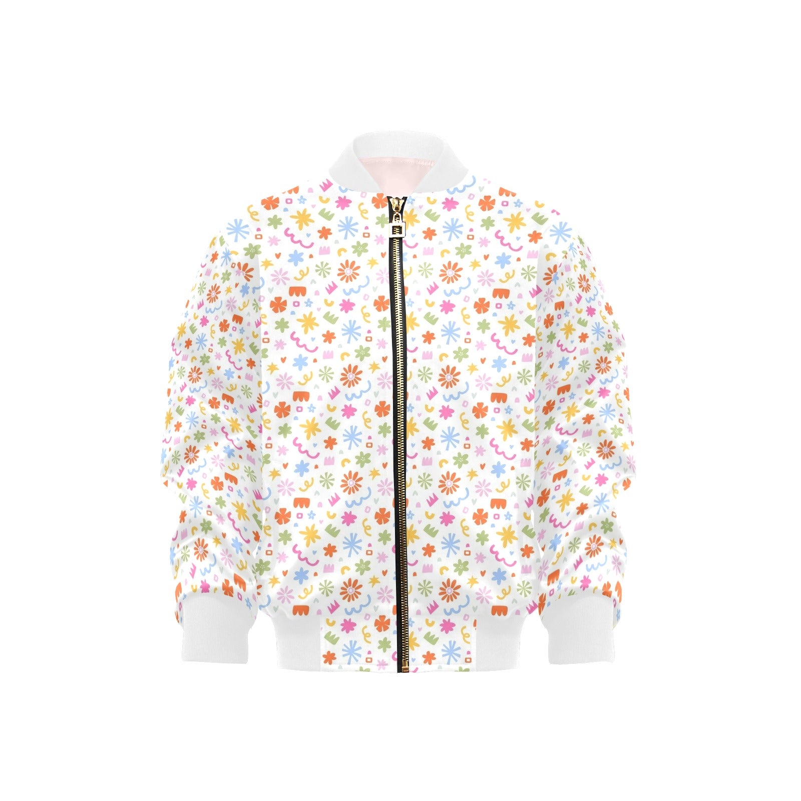 Abstract Colourful Shapes Kids Bomber Jacket XL Kids Bomber Jacket Printed Offshore