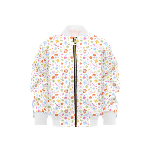 Abstract Colourful Shapes Kids Bomber Jacket XL Kids Bomber Jacket Printed Offshore