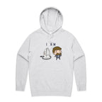 I Am Ironing Man - Mens Hoodie White Marle Mens Hoodie comic Printed In Australia