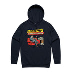 I Put The Pro In Procrastination, Retro Gentleman Men's AS Colour Hoodie Navy Mens Hoodie comic Printed In Australia
