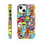 Crazy Cartoon Creatures - Apple iPhone - Tough case iPhone 13 Mini iPhone Tough Case Globally Fulfilled