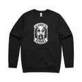 Alien, Allergic To Humans AS Colour Stencil Crew Sweatshirt Unisex Black Sweatshirt Printed In Australia Sci Fi