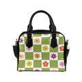 Flower Check Shoulder Handbag