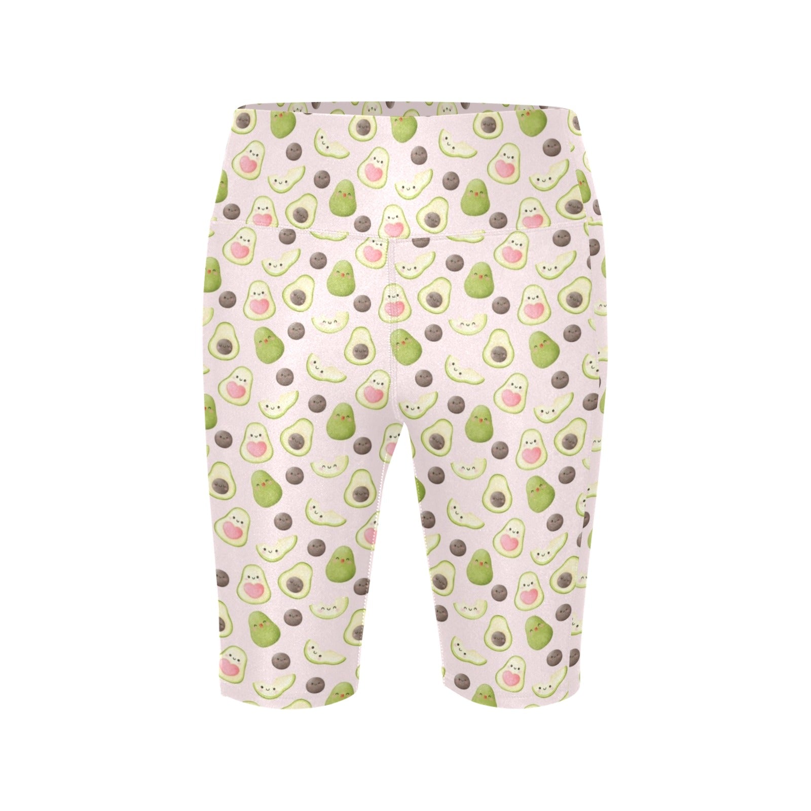 Avocado Love Women's Bike Shorts With Side Pockets