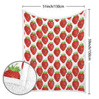 Strawberry Characters - Double-Layer Fleece Blanket 51"x59"
