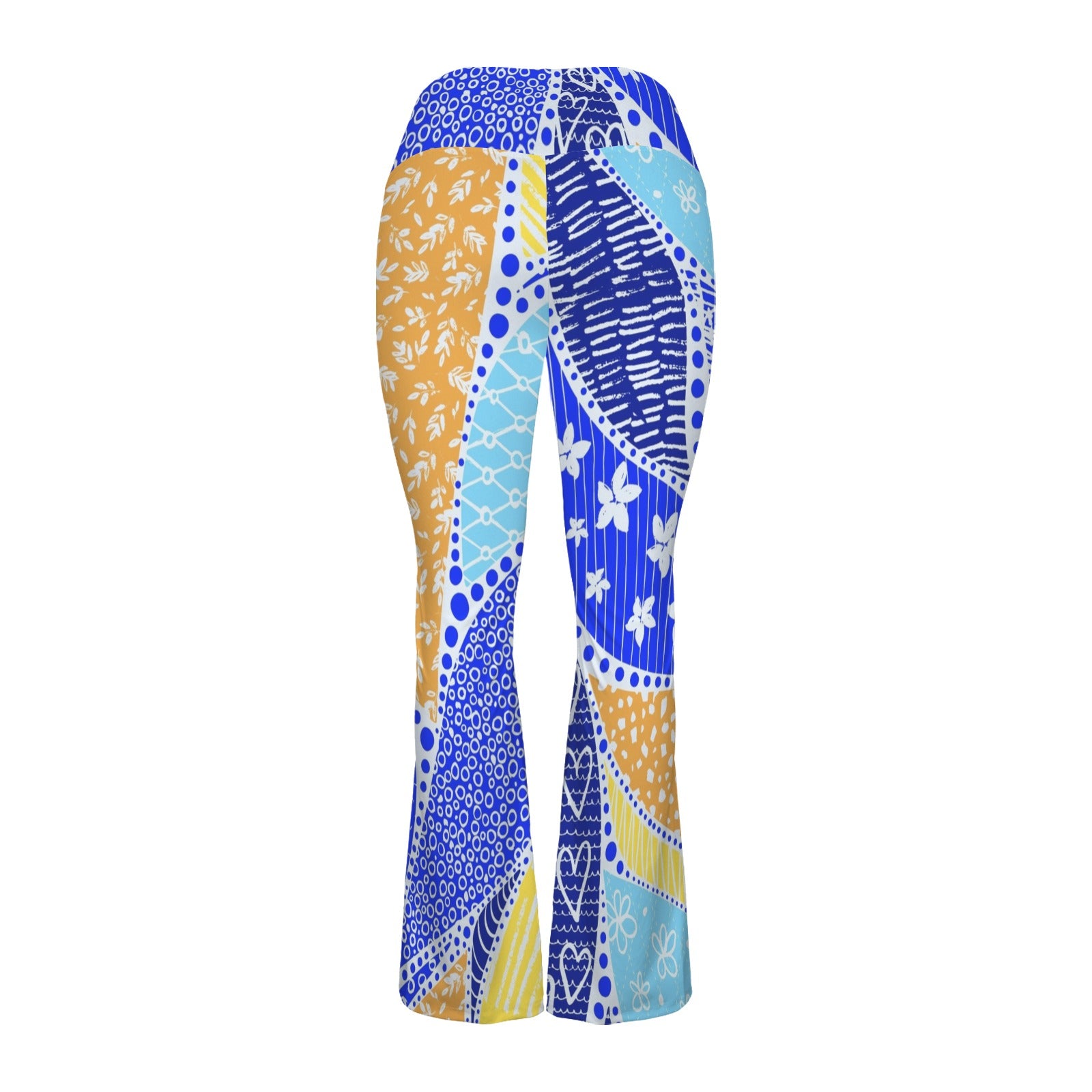 Blue Swirl High Waist Crossover Tummy Control Flare Leggings High Waist Flare Leggings Printed Offshore