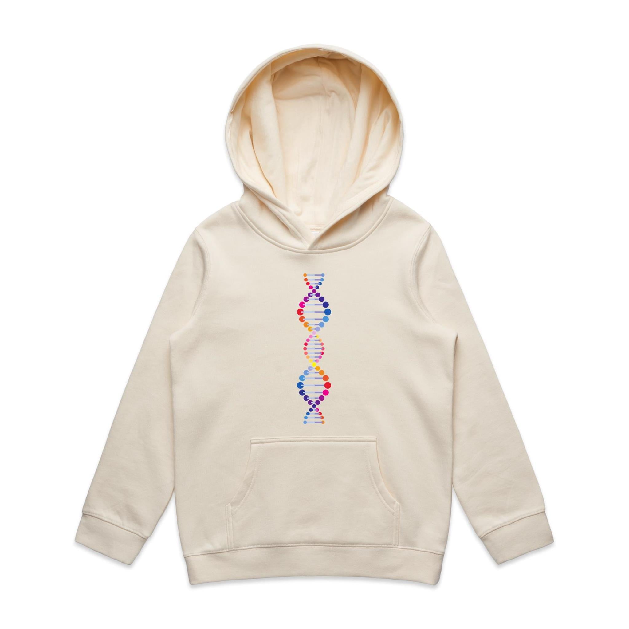 DNA - Kids Hoodie Ecru Kids Hoodie Printed In Australia