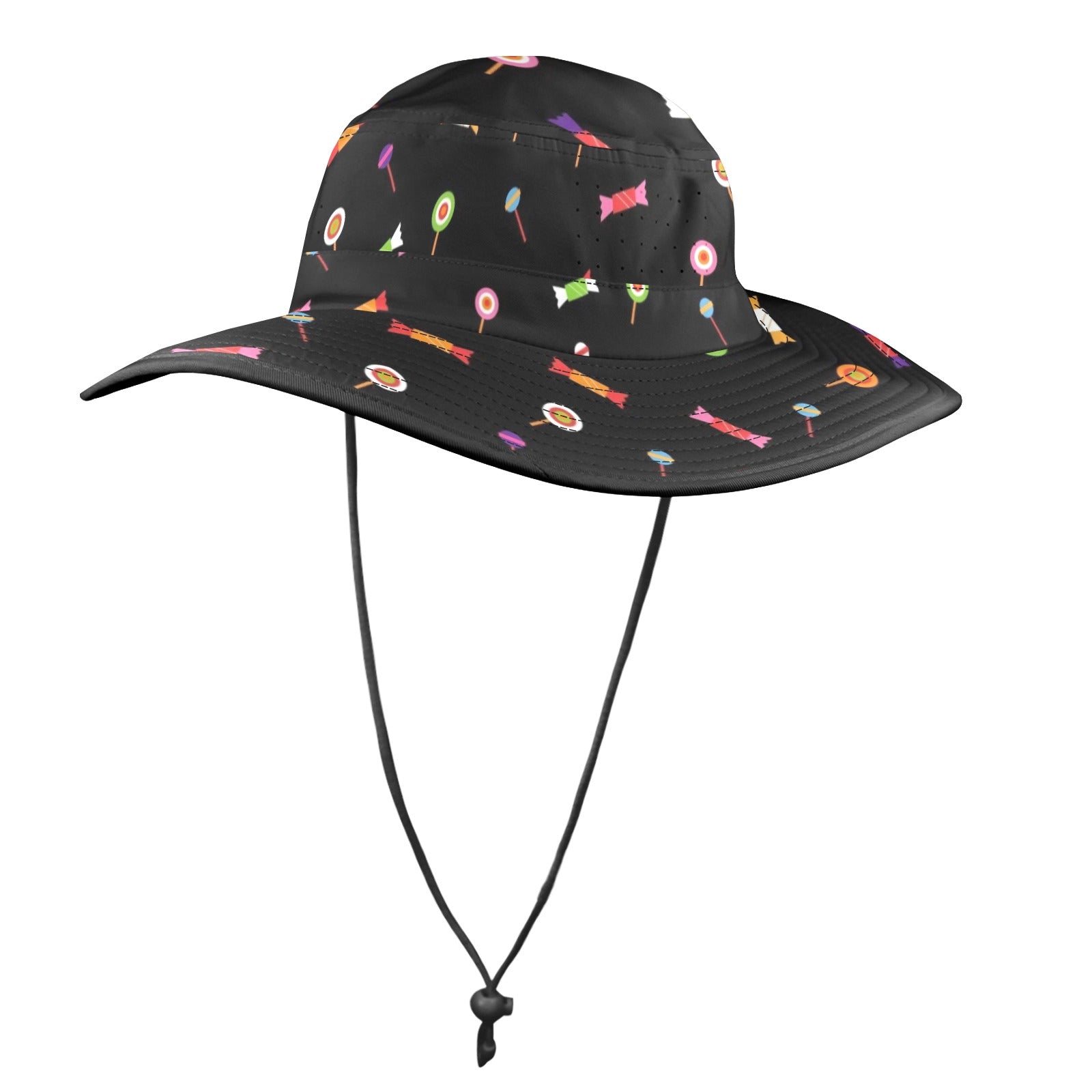 Candy - Wide Brim Bucket Hat Wide Brim Bucket Hat Food Printed Offshore