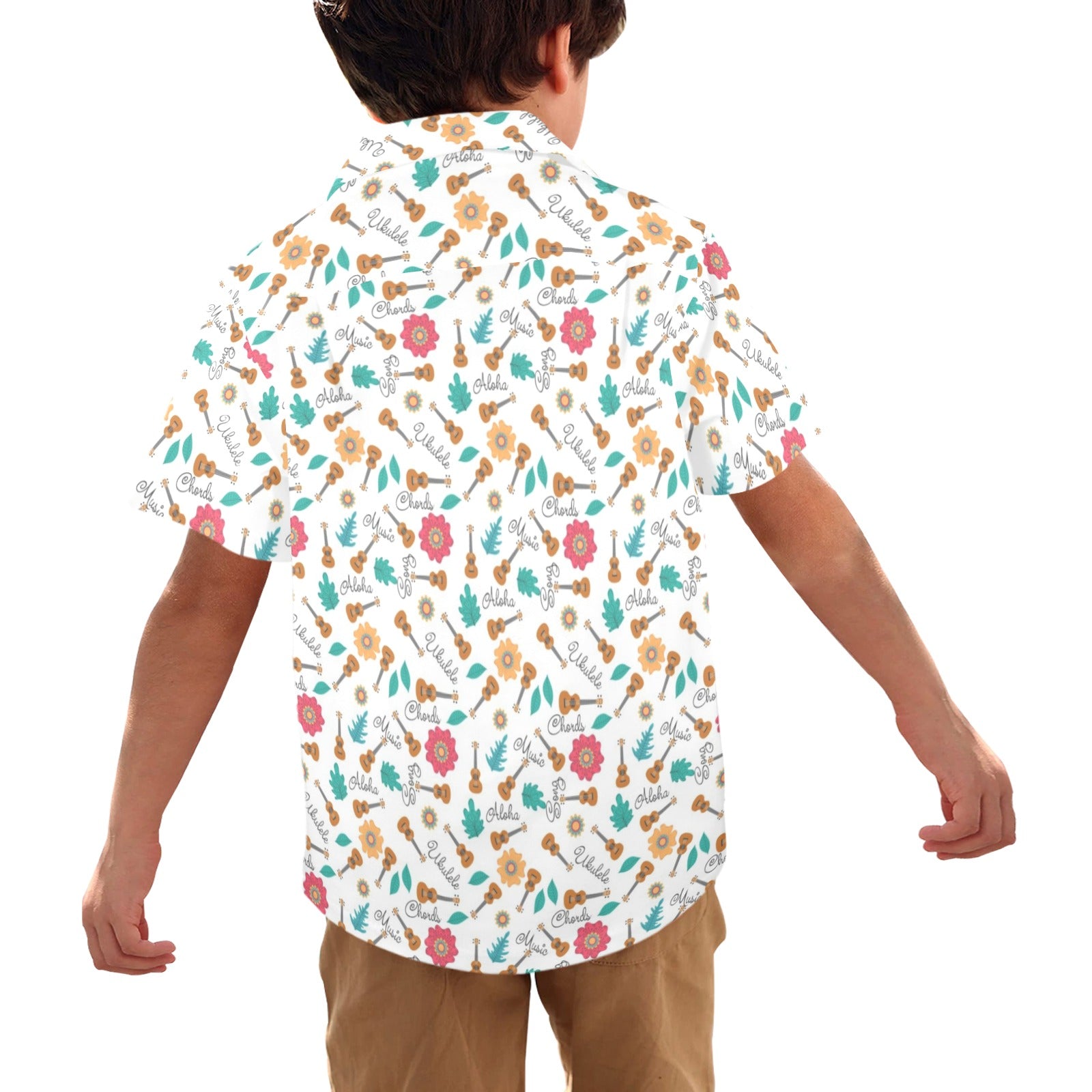 Ukulele Junior Kids Hawaiian Shirt