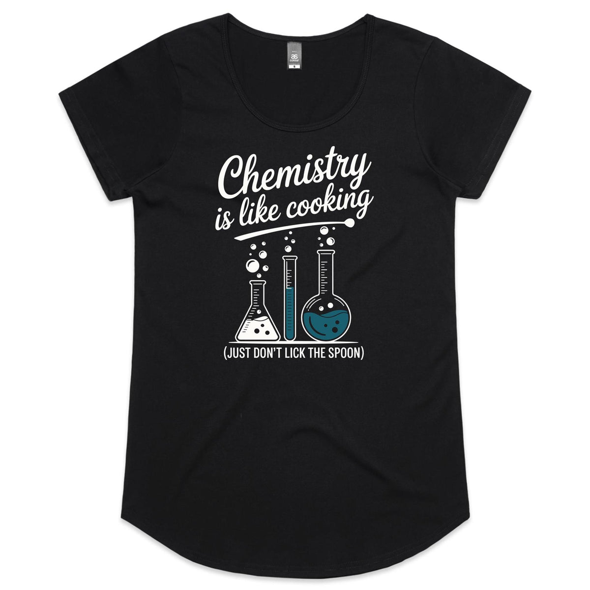 Chemistry Is Like Cooking Women's AS Colour Scoop Neck T-Shirt