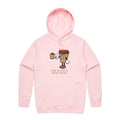 Even My Coffee Needs Coffee Men's AS Colour Hoodie Pink Mens Hoodie Coffee Printed In Australia