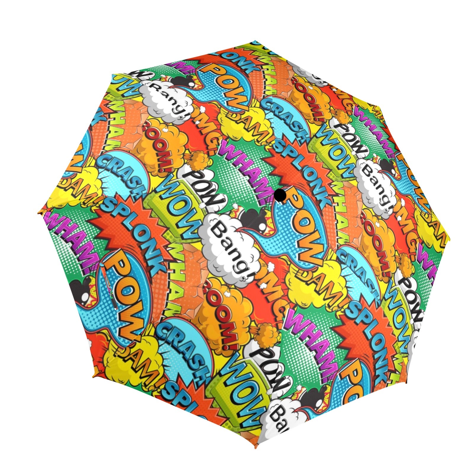 Comic Book 2 - Semi-Automatic Foldable Umbrella (Model U12) One Size Semi-Automatic Foldable Umbrella (U12)