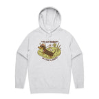 Dachshund, I've Got Friends In Low Places Men's AS Colour Hoodie White Marle Mens Hoodie animal Printed In Australia