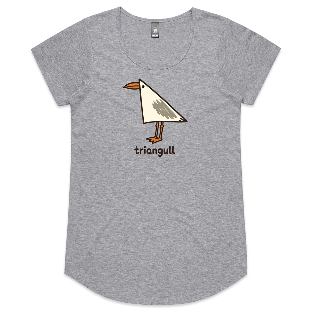 Triangull Geometry Triangle Women's AS Colour Scoop Neck T-Shirt