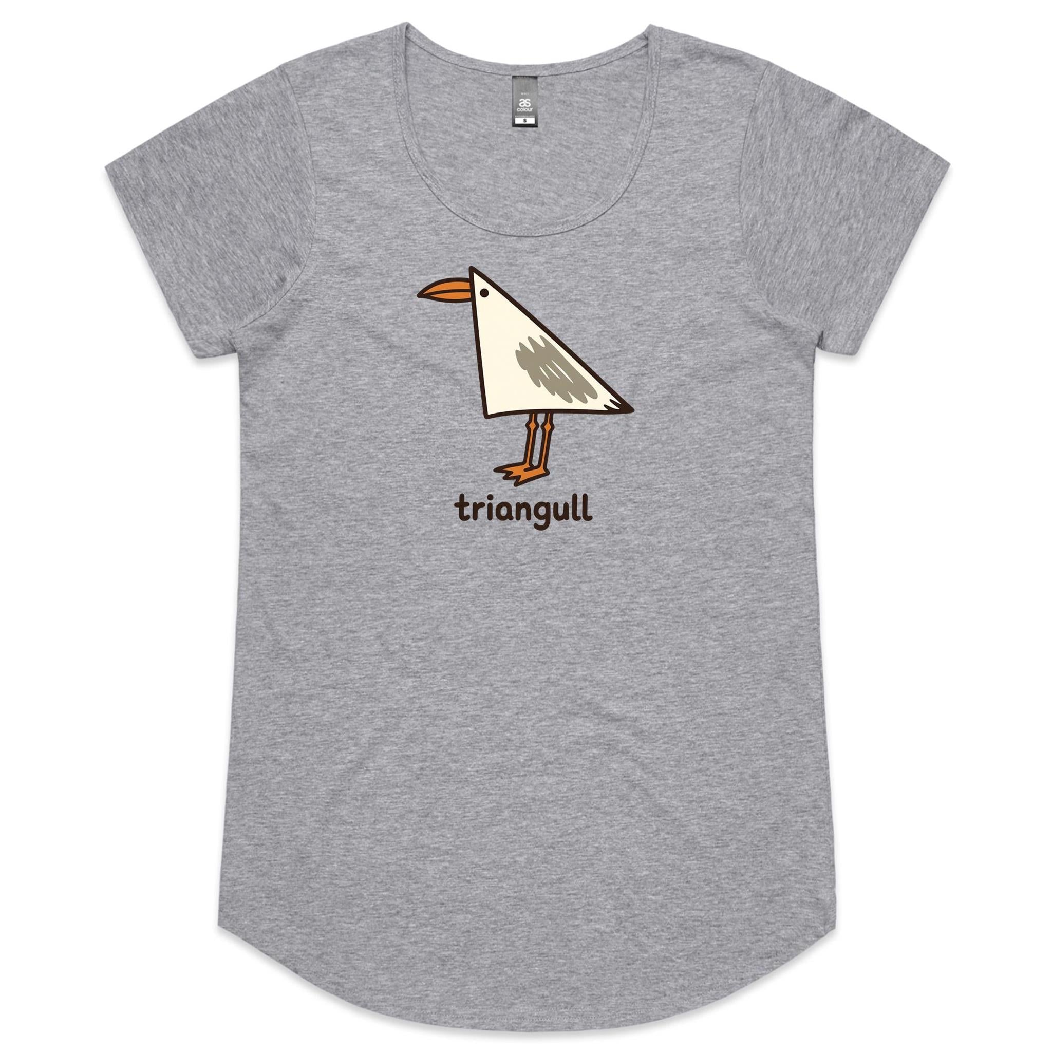 Triangull Geometry Triangle Women's AS Colour Scoop Neck T-Shirt
